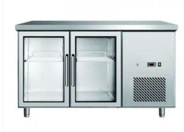 Under Counter Fridge 2 Glass Door NK