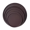 Non-Slip Tray Round Brown