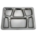 S/Steel Mess Tray 6-P