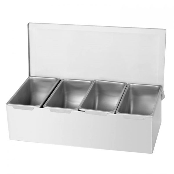 Stainless 4 Condiment Dispenser