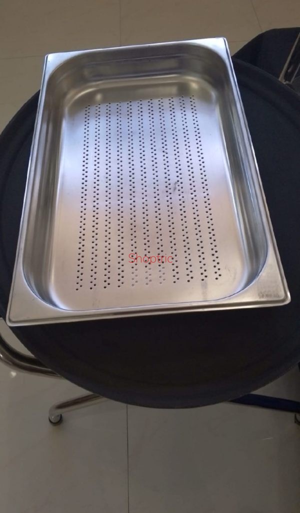 Stainless Steel Insert Gastronorm Food Pan Perforated 1X1 100X65mm