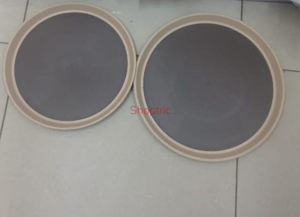 Non-Slip Tray Round Beige