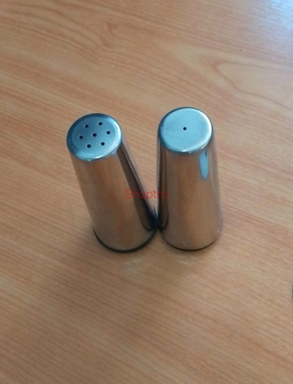 Salt & Pepper Shaker Set  Stainless Steel Long